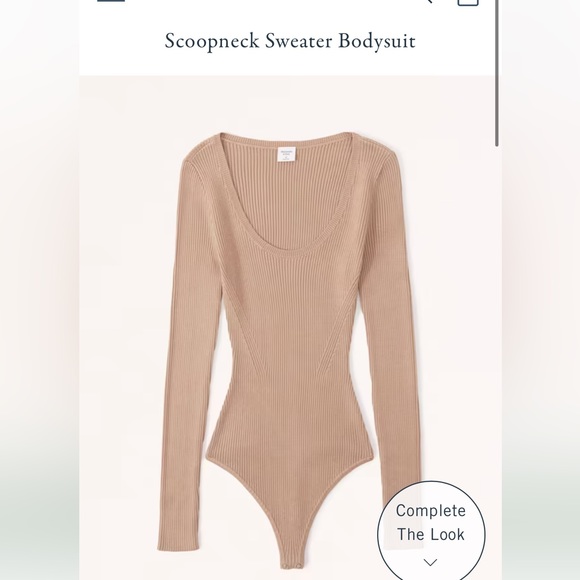 Abercrombie and Fitch scoop neck sweater, bodysuit! - Picture 5 of 5